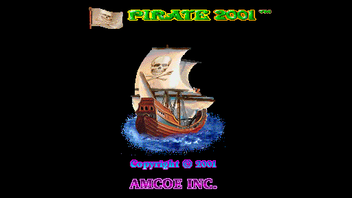 Pirate 2001 (Version 2.5E Dual) Title Screen